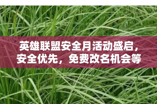 英雄联盟安全月活动盛启图片