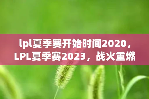 lpl夏季赛开始时间2020，LPL夏季赛2023，战火重燃，群雄逐鹿