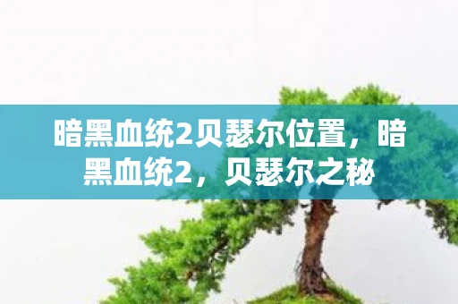 暗黑血统2贝瑟尔位置，暗黑血统2，贝瑟尔之秘