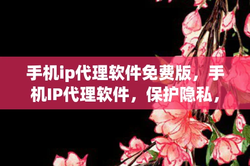 手机ip代理软件免费版，手机IP代理软件，保护隐私，解锁限制，提升网络体验
