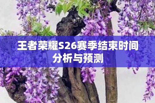 王者荣耀S26赛季结束时间分析与预测图片