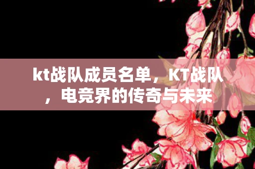 kt战队成员名单,KT战队,电竞界的传奇与未来 kt战队成员名单,KT战队,电竞界的传奇与未来