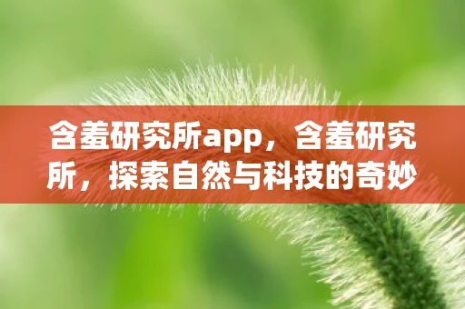 含羞研究所app,含羞研究所,探索自然与科技的奇妙交汇 含羞研究所app,含羞研究所,探索自然与科技的奇妙交汇