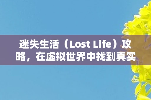 迷失生活（Lost Life）攻略，在虚拟世界中找到真实自我