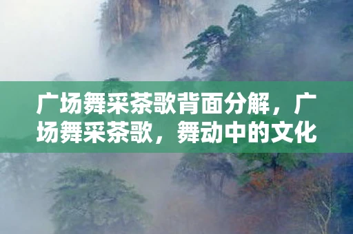 广场舞采茶歌背面分解,广场舞采茶歌,舞动中的文化传承与社区和谐 广场舞采茶歌背面分解,广场舞采茶歌,舞动中的文化传承与社区和谐