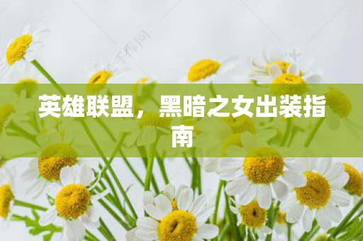 英雄联盟,黑暗之女出装指南 英雄联盟,黑暗之女出装指南