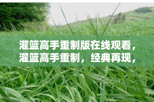 灌篮高手重制版在线观看,灌篮高手重制,经典再现,青春回忆的延续 灌篮高手重制版在线观看,灌篮高手重制,经典再现,青春回忆的延续