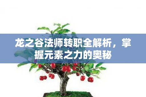 龙之谷法师转职全解析，掌握元素之力的奥秘