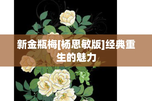 新金瓶梅[杨思敏版]经典重生的魅力