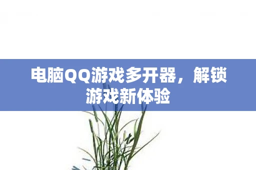 电脑QQ游戏多开器，解锁游戏新体验