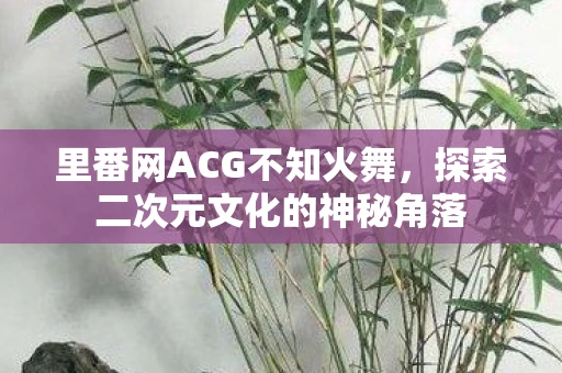 里番网ACG不知火舞，探索二次元文化的神秘角落
