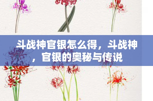 斗战神官银怎么得，斗战神，官银的奥秘与传说