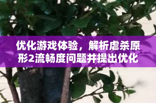 解析虐杀原形2流畅度问题并提出优化建议图片