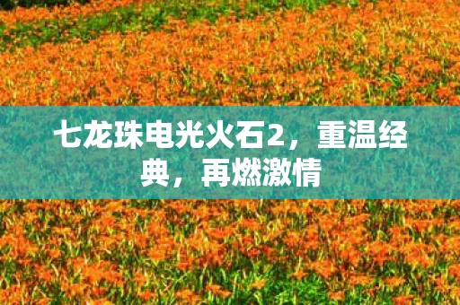 七龙珠电光火石2，重温经典，再燃激情