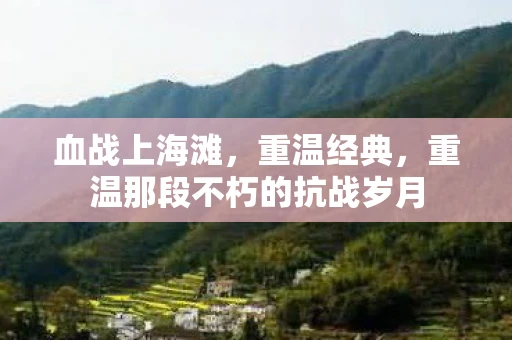 血战上海滩，重温经典，重温那段不朽的抗战岁月