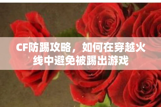CF防踢攻略，如何在穿越火线中避免被踢出游戏