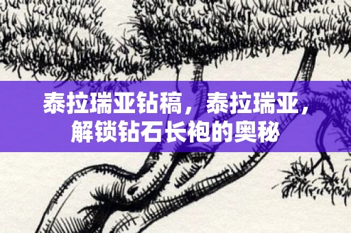 泰拉瑞亚钻稿，泰拉瑞亚，解锁钻石长袍的奥秘