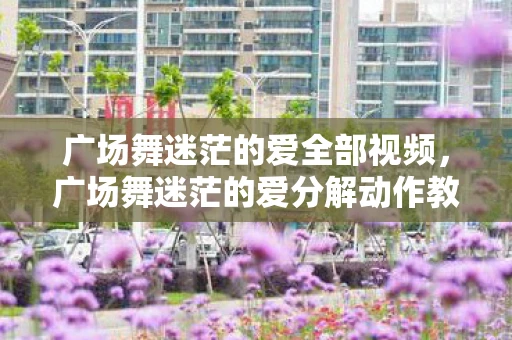 广场舞迷茫的爱全部视频，广场舞迷茫的爱分解动作教学