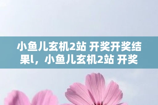 小鱼儿玄机2站 开奖开奖结果l，小鱼儿玄机2站 开奖