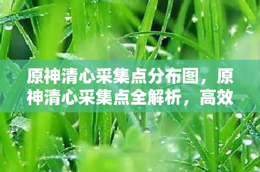 原神清心采集点分布图，原神清心采集点全解析，高效收集，打造强大角色！