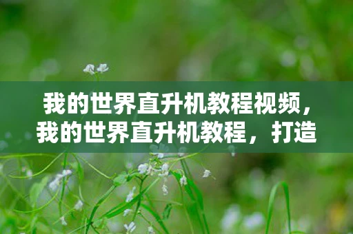 我的世界直升机教程视频，我的世界直升机教程，打造你的空中堡垒