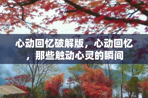 心动回忆破解版，心动回忆，那些触动心灵的瞬间