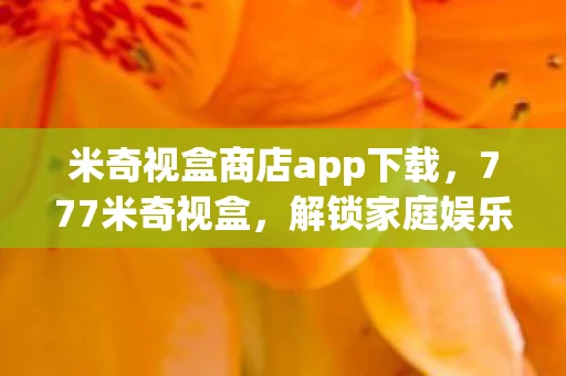 米奇视盒商店app下载，777米奇视盒，解锁家庭娱乐新体验