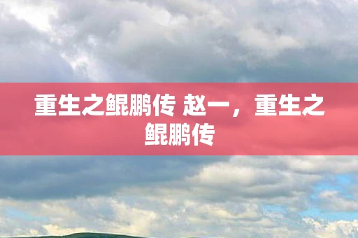 重生之鲲鹏传 赵一，重生之鲲鹏传