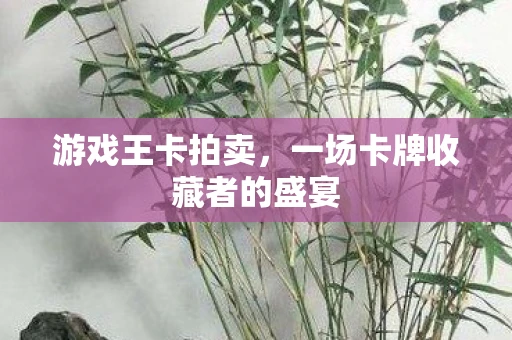 游戏王卡拍卖，一场卡牌收藏者的盛宴