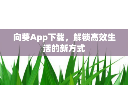 向葵App下载，解锁高效生活的新方式