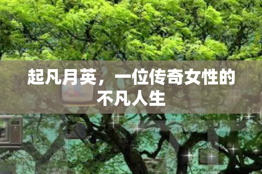 起凡月英，一位传奇女性的不凡人生