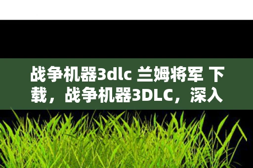 战争机器3dlc 兰姆将军 下载，战争机器3DLC，深入敌后的终极挑战