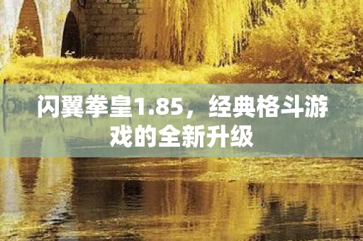 闪翼拳皇1.85，经典格斗游戏的全新升级