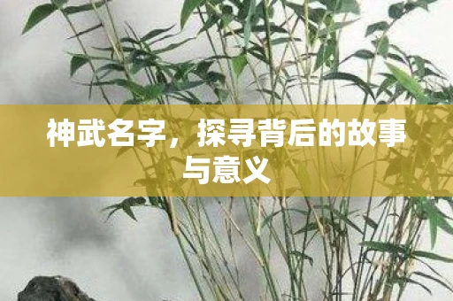 神武名字，探寻背后的故事与意义