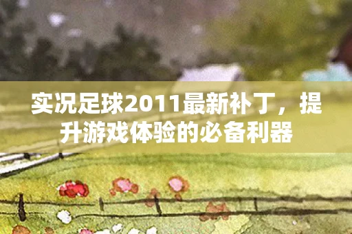 实况足球2011最新补丁，提升游戏体验的必备利器