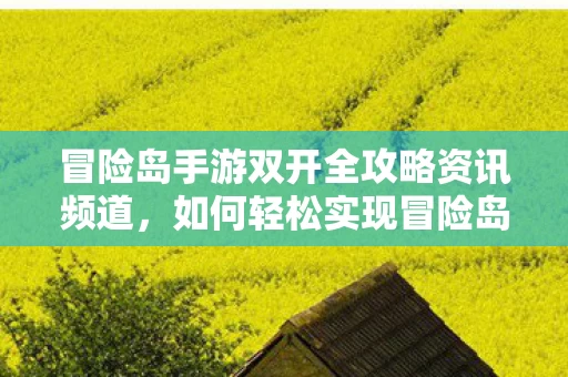 冒险岛手游双开全攻略资讯频道图片