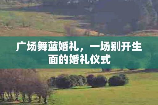 广场舞蓝婚礼，一场别开生面的婚礼仪式