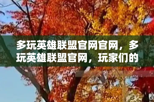 多玩英雄联盟官网官网，多玩英雄联盟官网，玩家们的游戏天堂