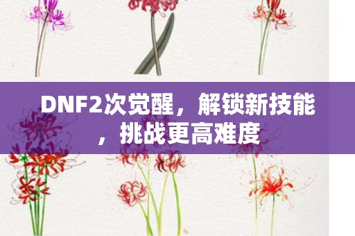 DNF2次觉醒，解锁新技能，挑战更高难度