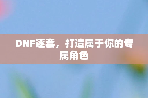 DNF逐套，打造属于你的专属角色