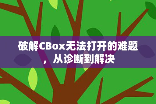 破解CBox无法打开的难题，从诊断到解决