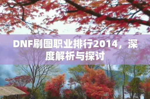 DNF刷图职业排行2014图片