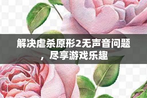 解决虐杀原形2无声音问题图片