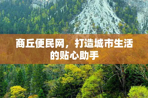 商丘便民网，打造城市生活的贴心助手