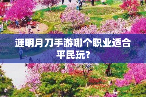 涯明月刀手游哪个职业适合平民玩？