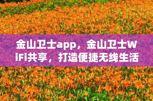 金山卫士app，金山卫士WiFi共享，打造便捷无线生活