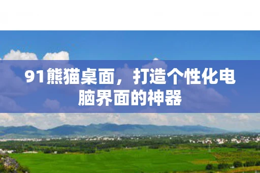 91熊猫桌面，打造个性化电脑界面的神器