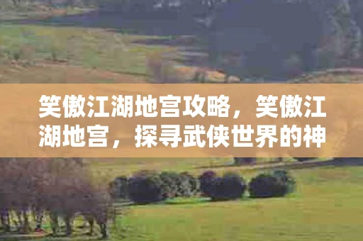 笑傲江湖地宫攻略，笑傲江湖地宫，探寻武侠世界的神秘宝藏