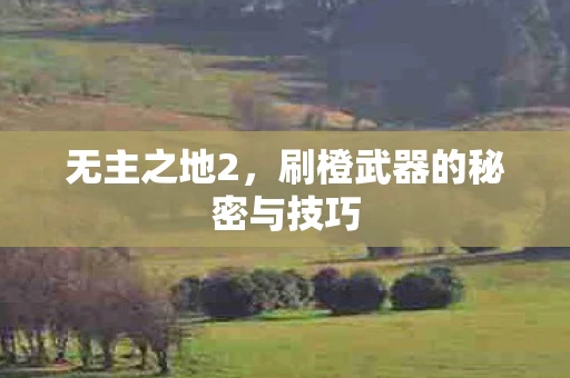 无主之地2，刷橙武器的秘密与技巧