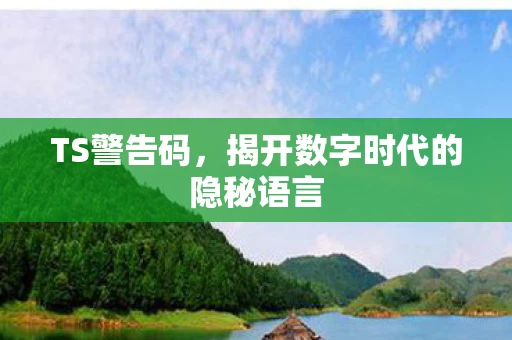 TS警告码，揭开数字时代的隐秘语言